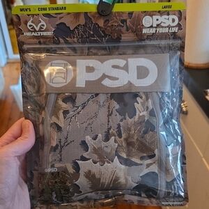 PSD Men's Leaf Pattern Boxer Briefs